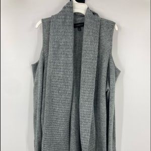 Lane Bryant Women’s Cold Shoulder Grey Sweater